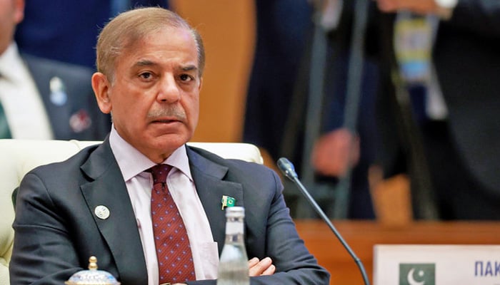 Pakistani Prime Minister Shahbaz Sharif attends the Shanghai Cooperation Organization (SCO) summit in Samarkand, Uzbekistan on September 16, 2022. — AFP