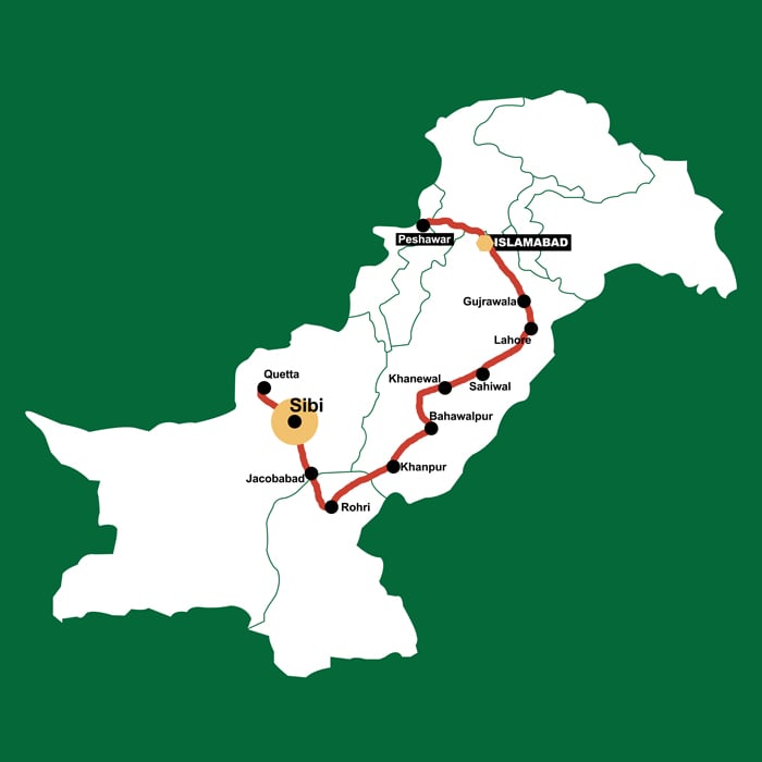 The trains route. — Geo.tv illustration