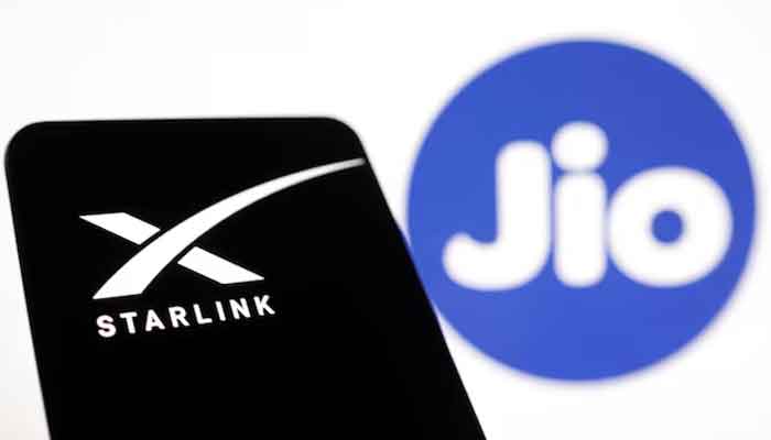 Starlink and Jio logos are seen in this illustration taken, June 21, 2023. — Reuters