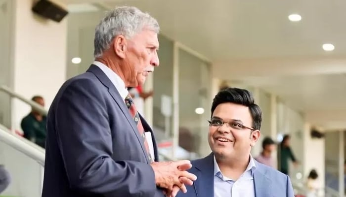 BCCI President Roger Binny an ICC chief Jay Shah, July 19, 2023. — X@JayShah