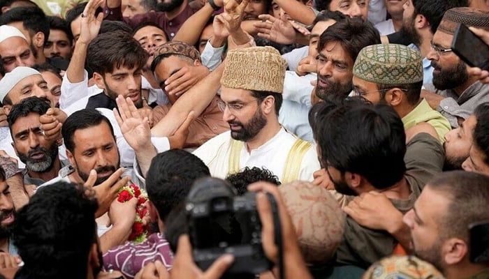 India imposes ban on Mirwaiz Umar Farooq-led Awami Action Committee in the Indian Illegally Occupied Jammu and Kashmir (IIOJK). — AFP/File