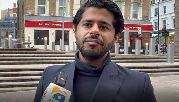 Pakistani student Moosa Harraj speaks to Geo News. — Reporter