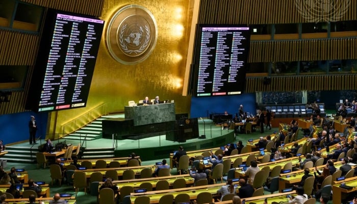 A UNGA session is underway. — UN website/ File