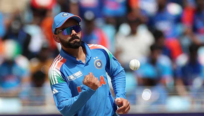 Indias Virat Kohli in Action during the final of the ICC Mens Champions Championship against New Zealand at Dubai International Stadium, Dubai, United Arab Emirates, March 9, 2025. - Reuters