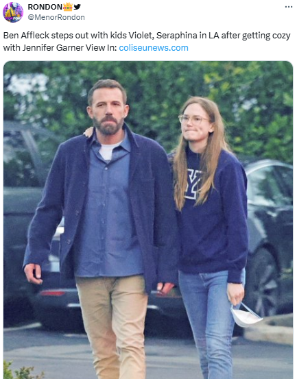 Ben Affleck appears casual for rare outing with ex Jennifer Garner: Report