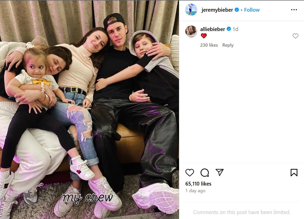 Justin Biebers heartwarming sibling moment comes into view