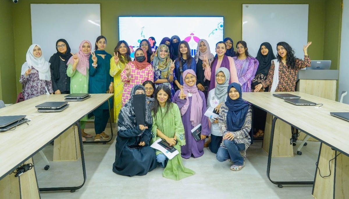 A cohort of Shine’s Tabdeeli Bootcamp, which provides soft skills to complement the tools needed by tech entrepreneurs, pose for a photograph. — Photo supplied via author