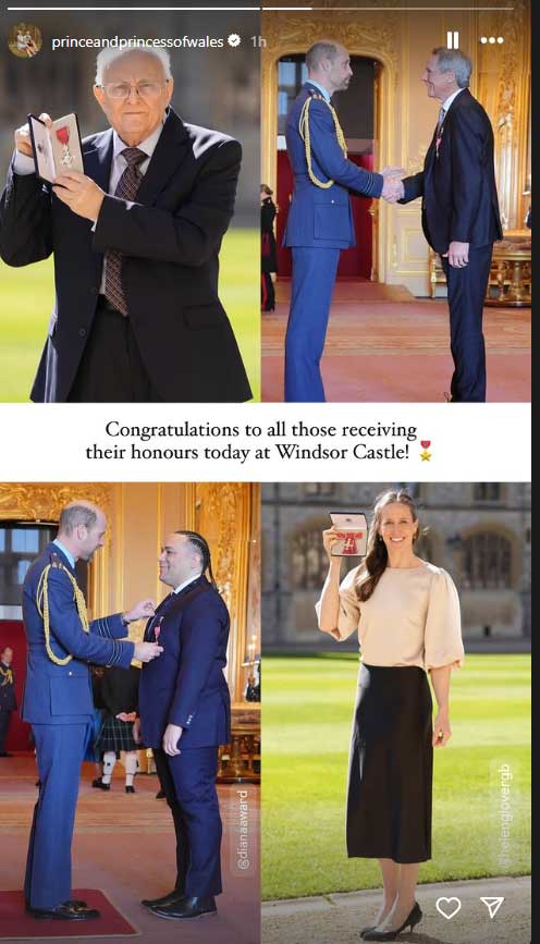 Prince William presents royal honors at Windsor Castle