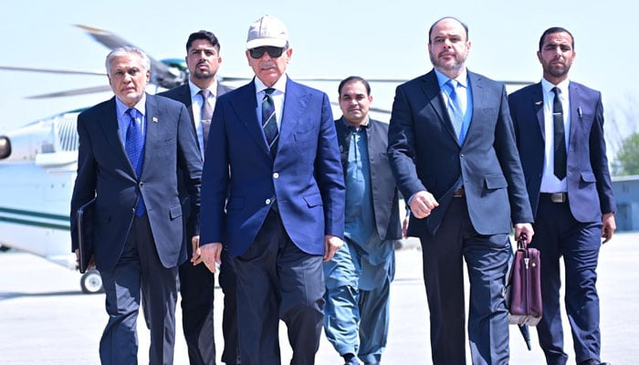 Prime Minister Shehbaz Sharif embarks on four-day visit to Saudi Arabia, Islamabad, March 19, 2025. — PID