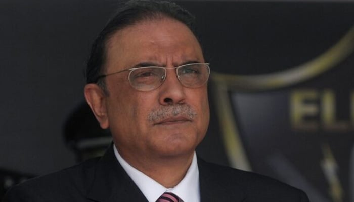 The image shows President Asif Ali Zardari. — APP/File