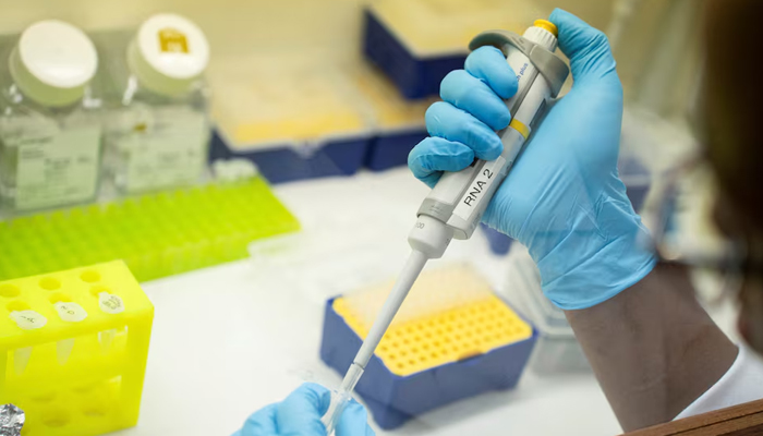 A medical laboratory technician at the Wits Antiviral Gene Therapy Research Unit works in the research lab at the Wits University Faculty of Health Sciences in Johannesburg, South Africa, February 14, 2025. — Reuters