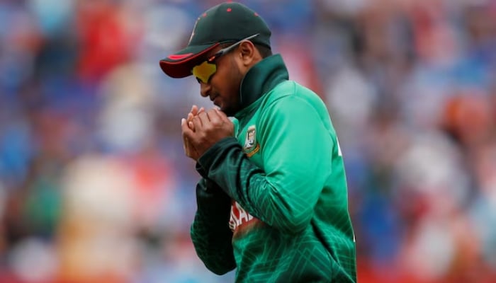 Bangladesh Shayib Al Hassan will take over during the Cricket World Cup against India in India in Edguston, Birmingham, Britain on July 2, 2019. - Reuters