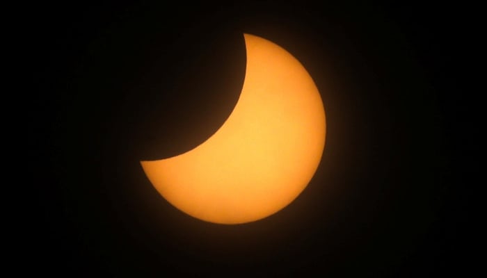 A partial solar eclipse is seen from Mazatlan, Mexico. — Reuters/File