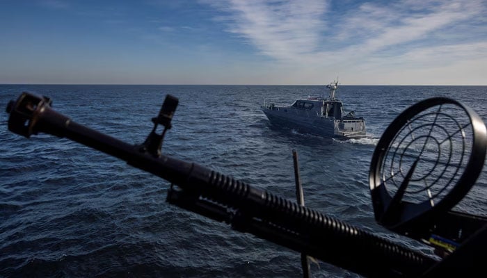 Patrol boats of Ukraine’s coast guard sail in the Black Sea, amid Russia’s attack on Ukraine, February 7, 2024. — Reuters