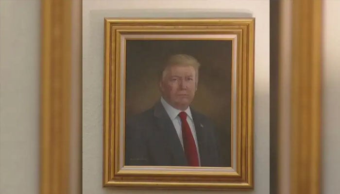 Trumps portrait in Colorado. — X@trump_repost/File