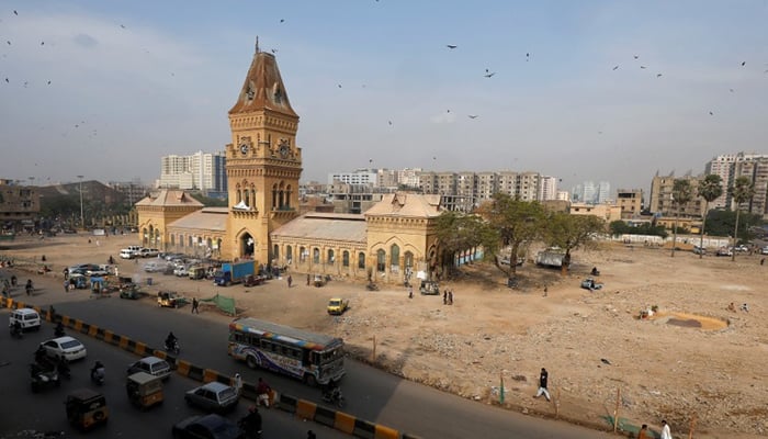 General view of the British era Empress Market building in Karachi, January 30, 2019. — Reuters